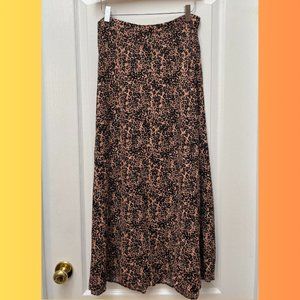 Aritzia Wilfred Animal Print Midi Skirt Size 10